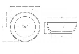 Акриловая ванна ABBER AB9279 150X150